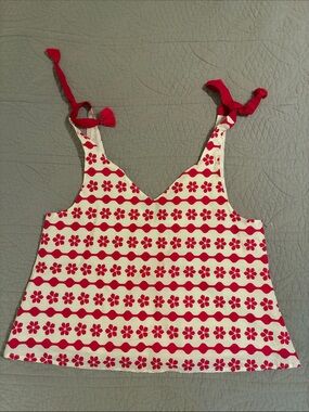 BURU x Bisby Raspberry Scallop Top, Small
